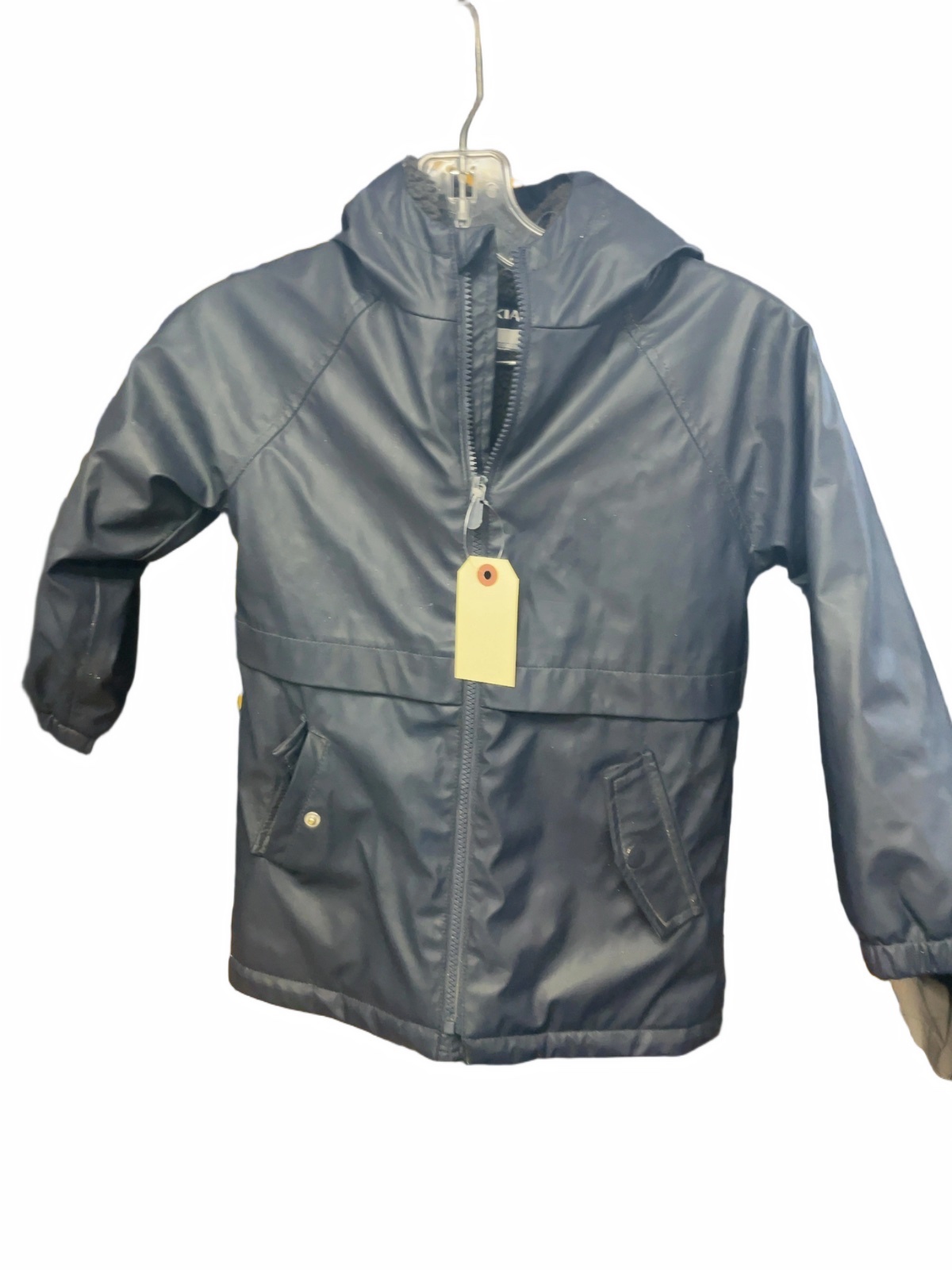 Kiabi Hooded Rain Jacket 6A 114-119 cm Navy