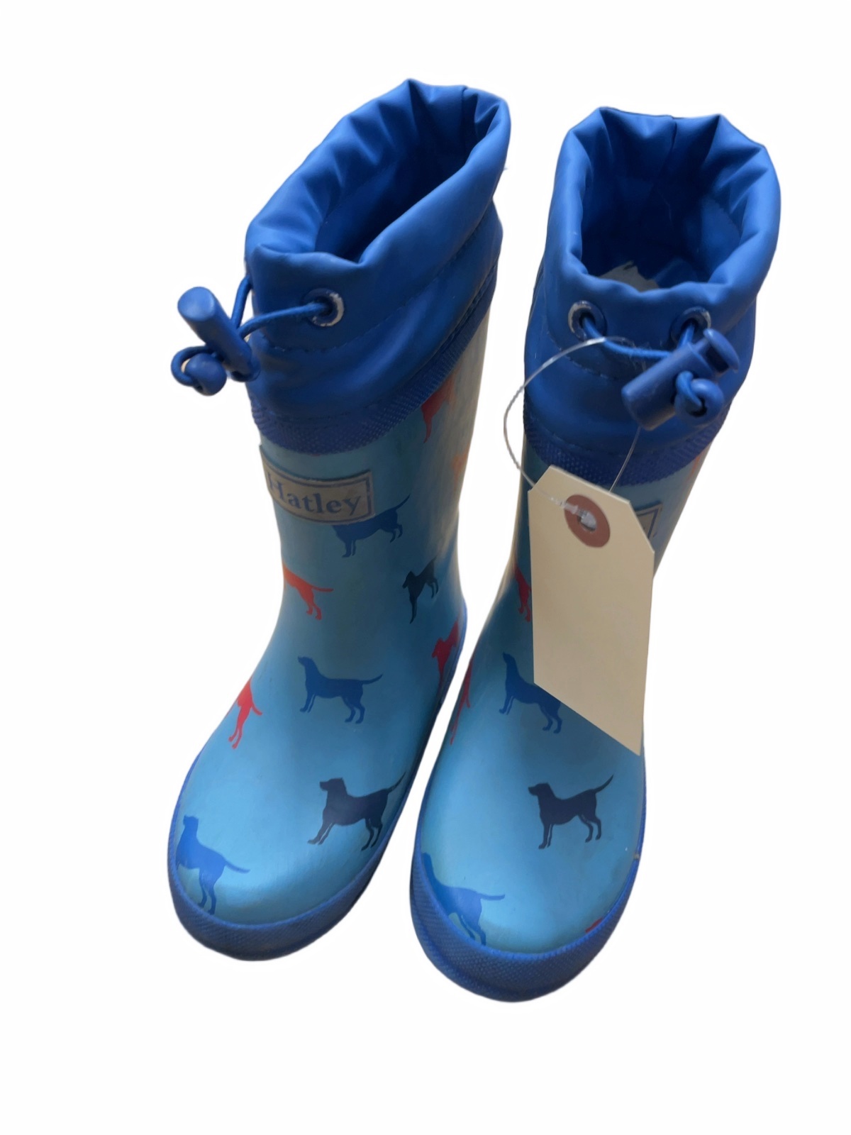 Hatley Dog Print Rain Boots Size 8C - image 1