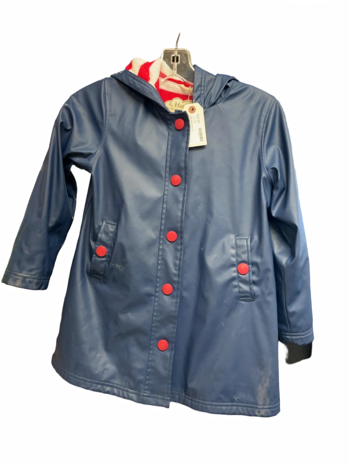 Hatley Rain Jacket Size 8 Blue - image 1
