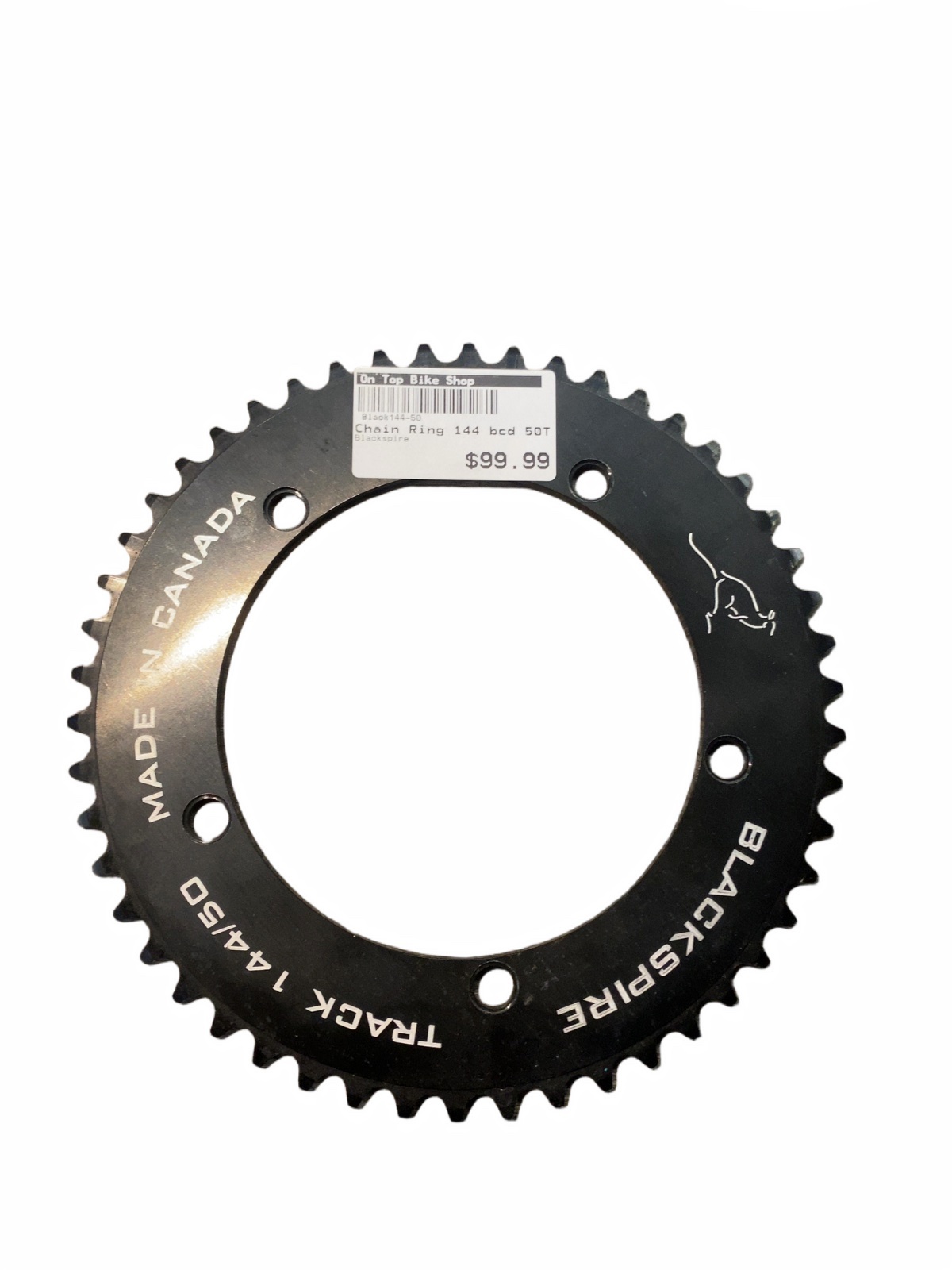 Blackspire Track Chainring 144 BCD 50T Black Like New