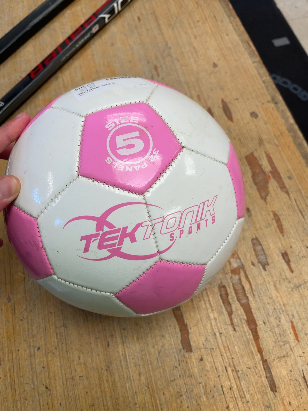Tektonic Sports Size 5 Soccer Ball White / Pink
