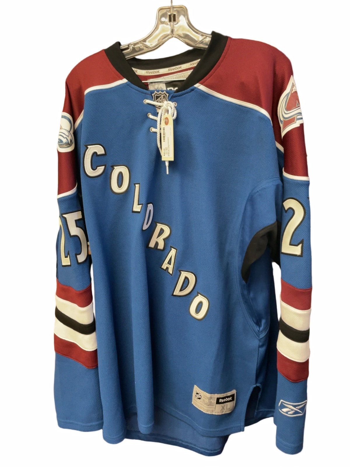 Reebok Colorado Avalanche Stewart #25 Alternate Hockey Jersey Size XL - image 1