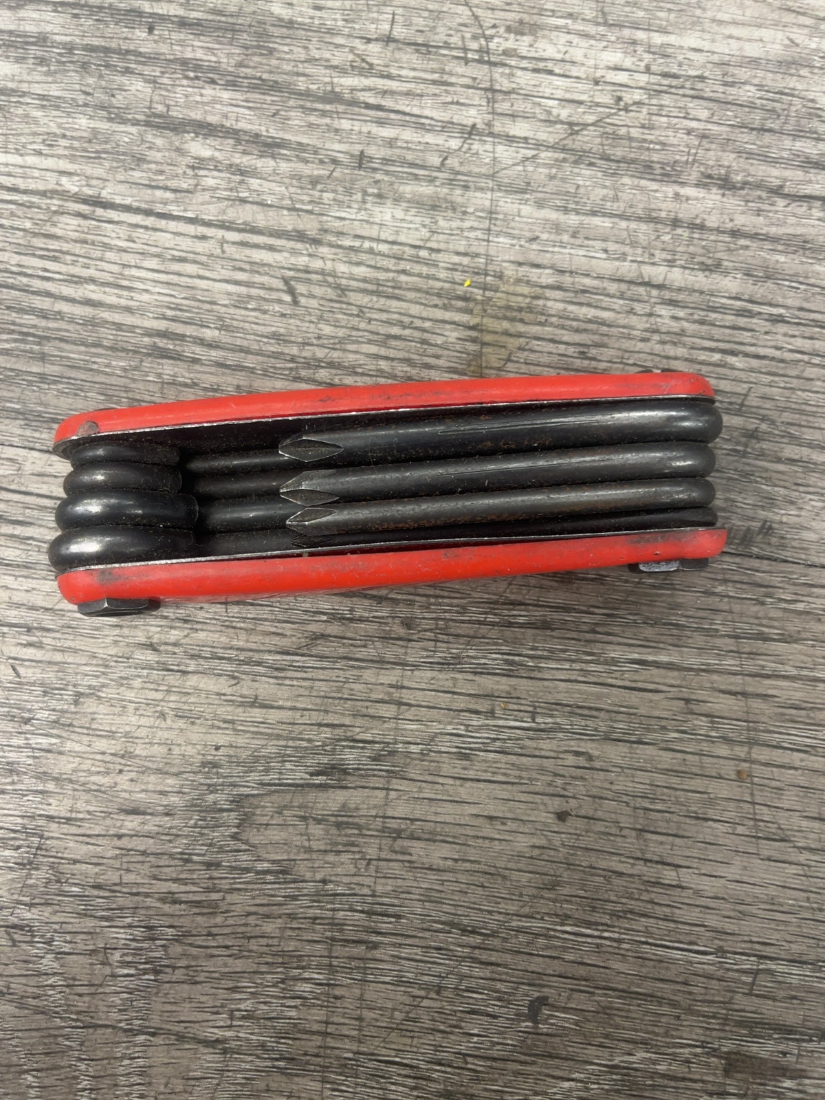 Folding Hex Key Bike Multi-Tool Red Good