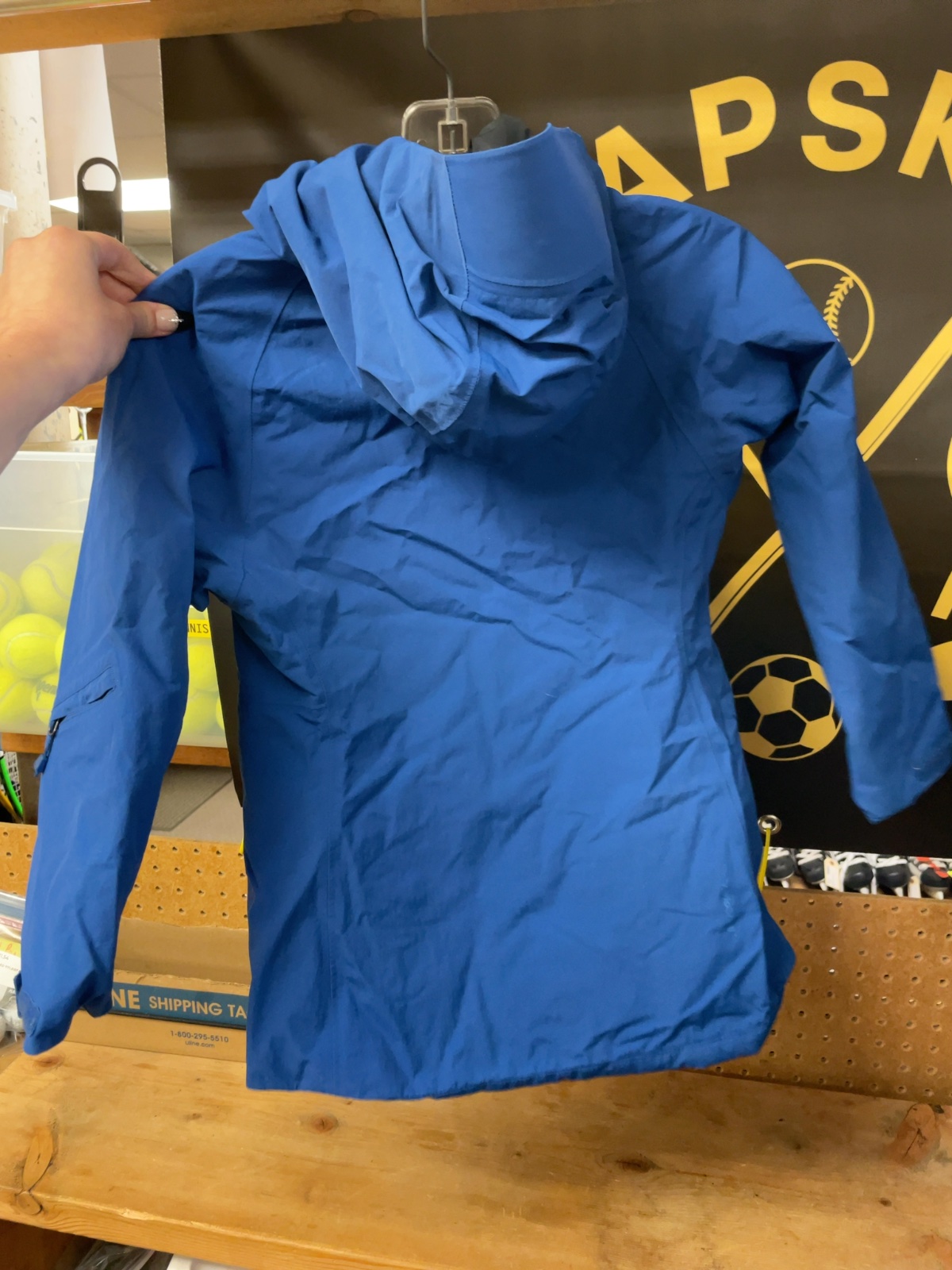 Mountain Equipment Company Size 8 Youth Recco Rain Jacket Blue