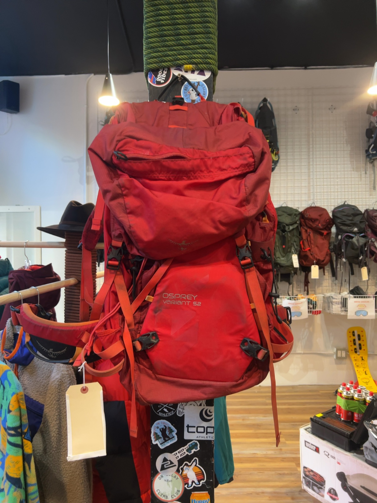 Osprey Variant 52 Climbing Backpack Red Good M