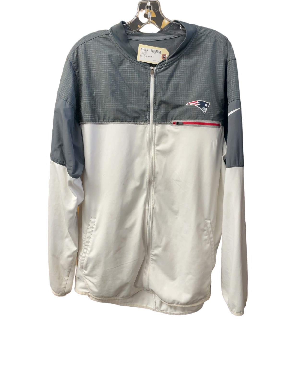 Nike NFL Onfield Apparel New England Patriots Full Zip Jacket Size XL - image 1