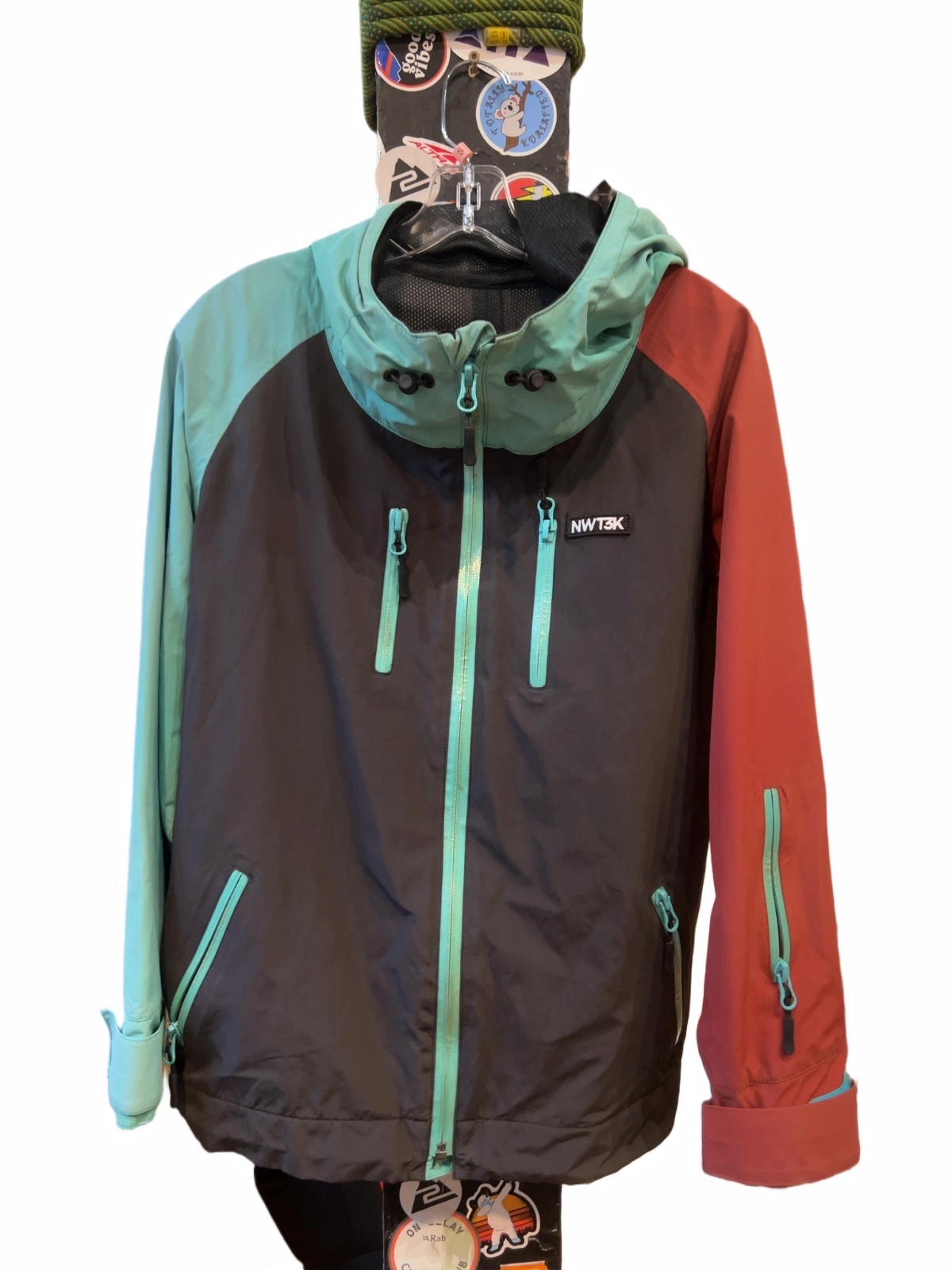 NWT3K Ski Jacket Colorblock Good S