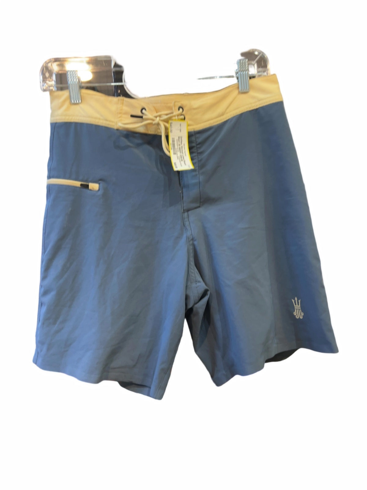 Drifties Wetsuit Lined Boardshort Slate Blue / Cream Good 30 - image 1