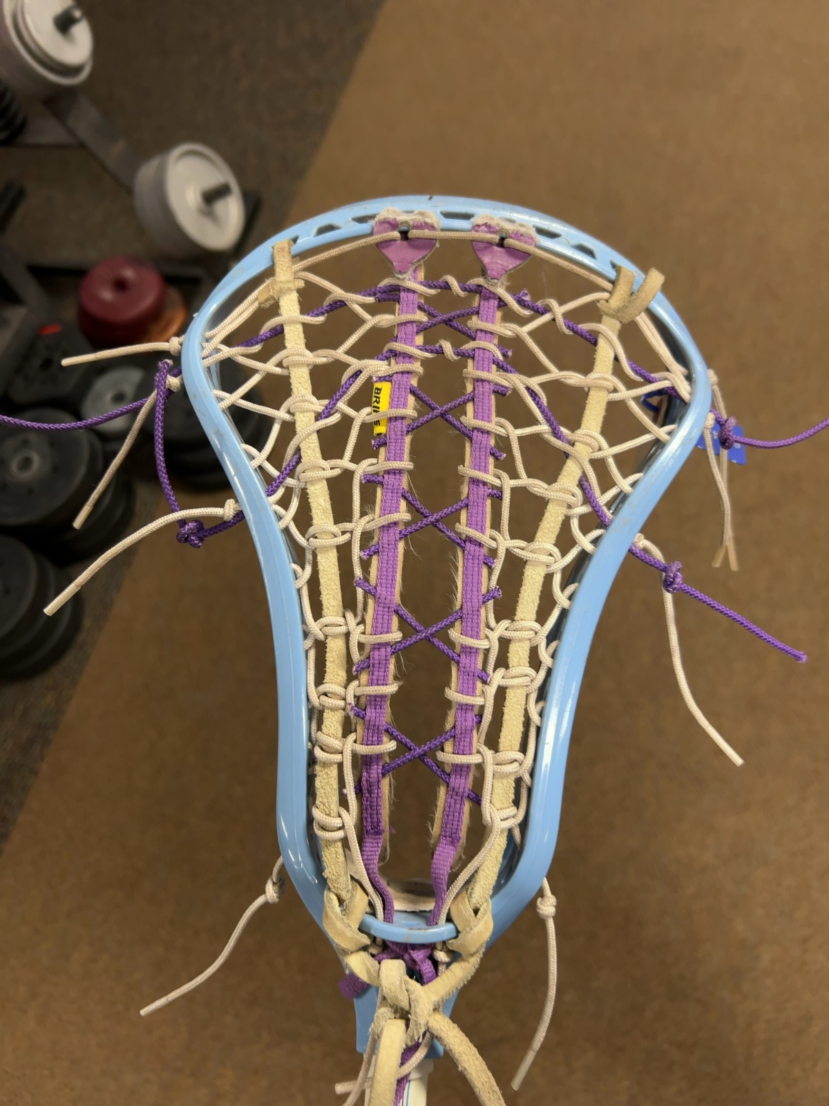 Brine Women's Complete Lacrosse Stick Blue / Purple / White Good