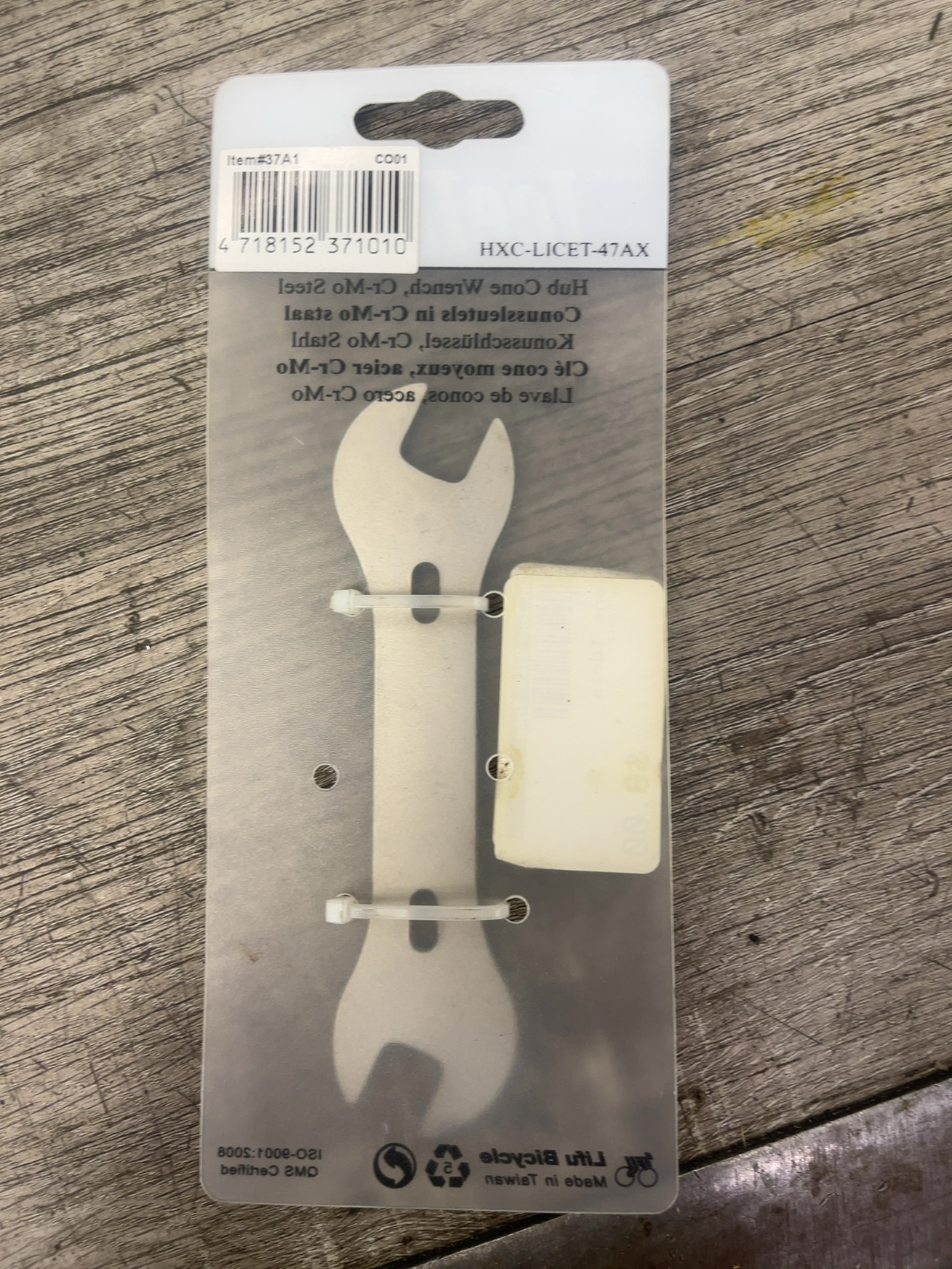 IceToolz Hub Cone Wrench 13mm / 14mm Cr-Mo Steel New