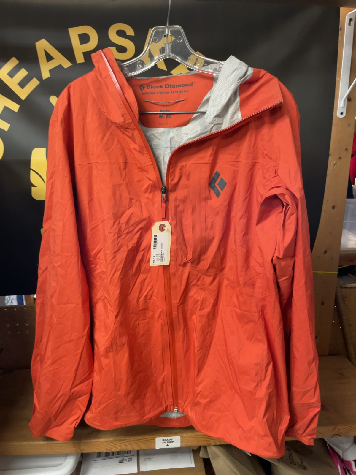 Black Diamond Fineline Stretch Rain Shell Size M