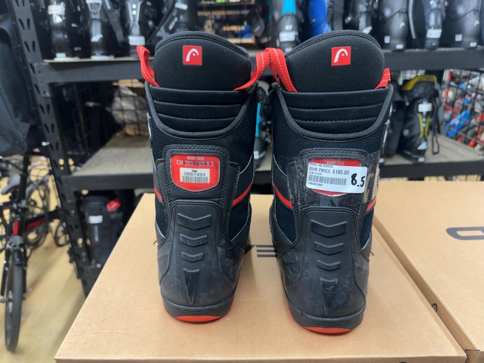 Head BOA Snowboard Boots Size US 8.5 / CM 26.5