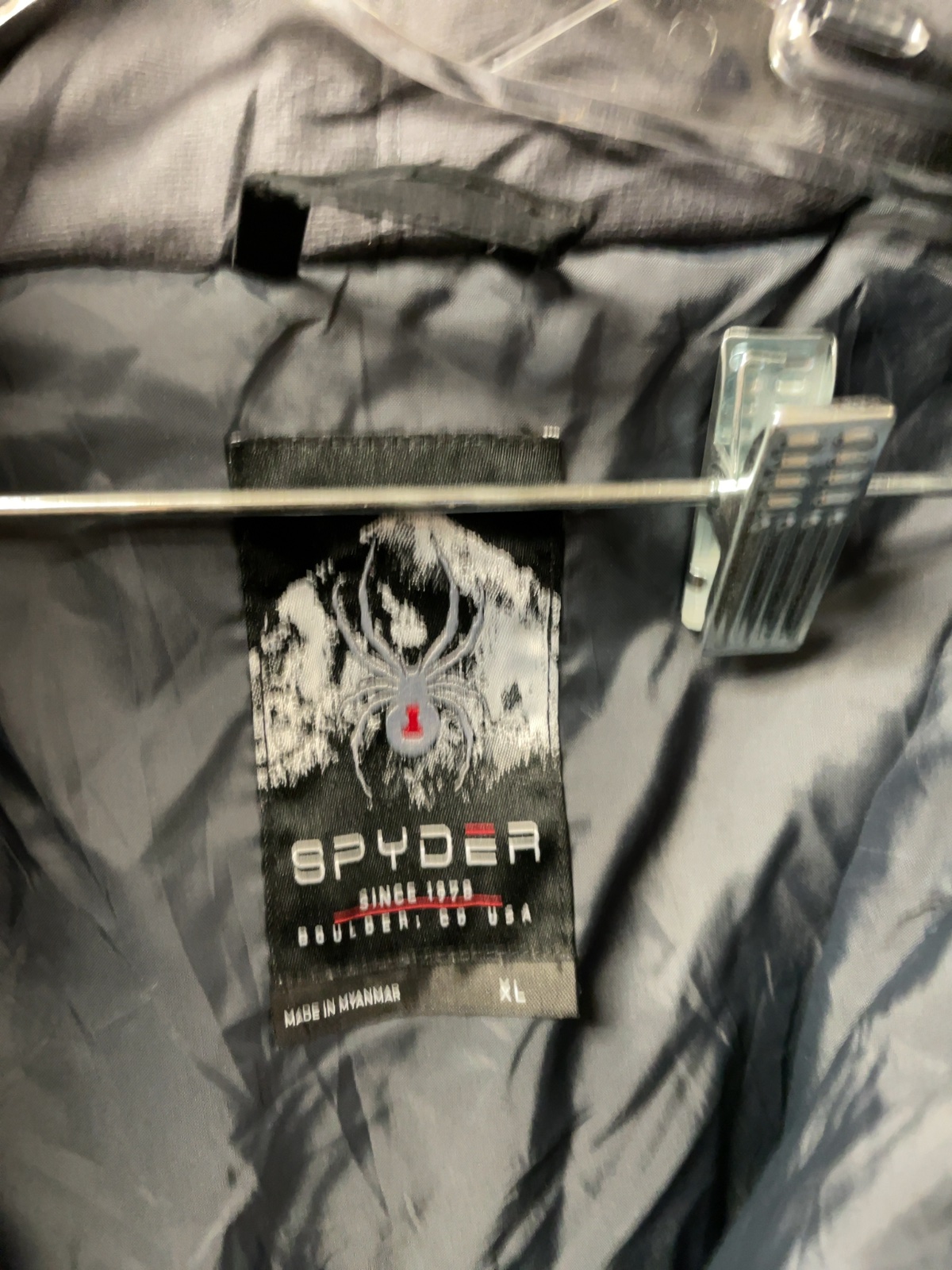 Spyder Gore-Tex Hooded Ski Jacket Size XL Black