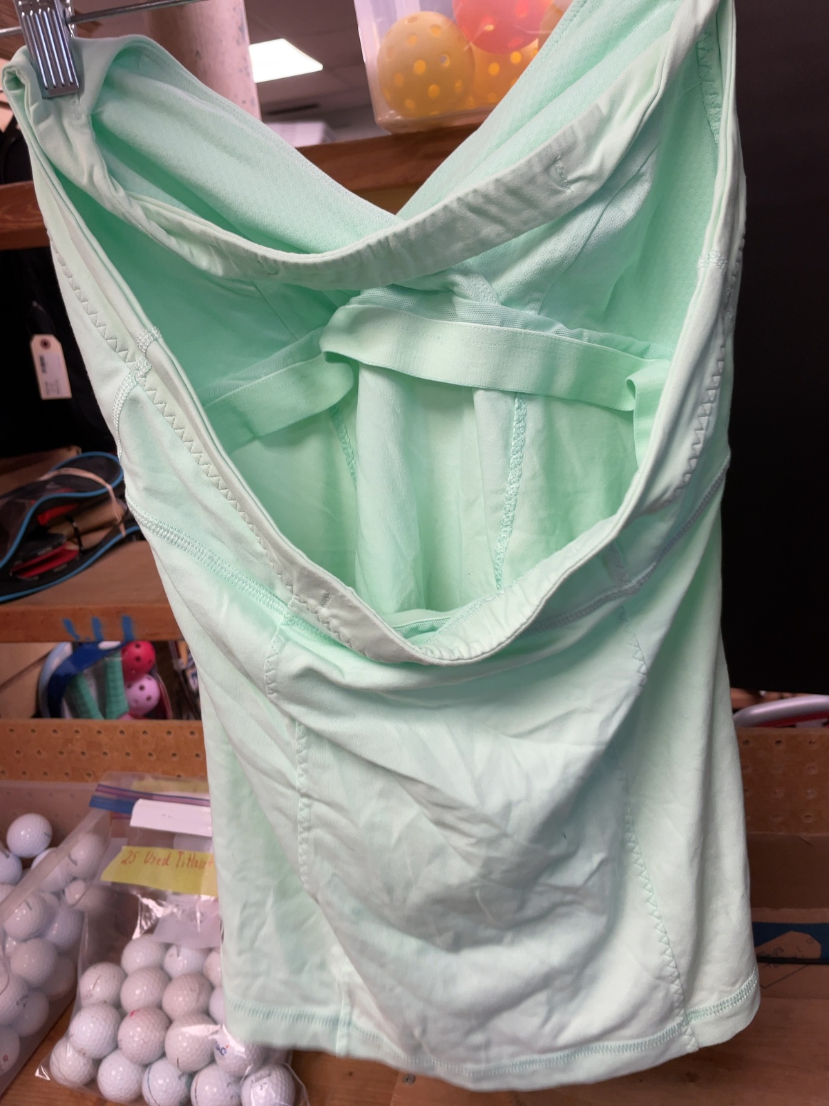 Lululemon Size 10 Halter Yoga Tank Top Light Green