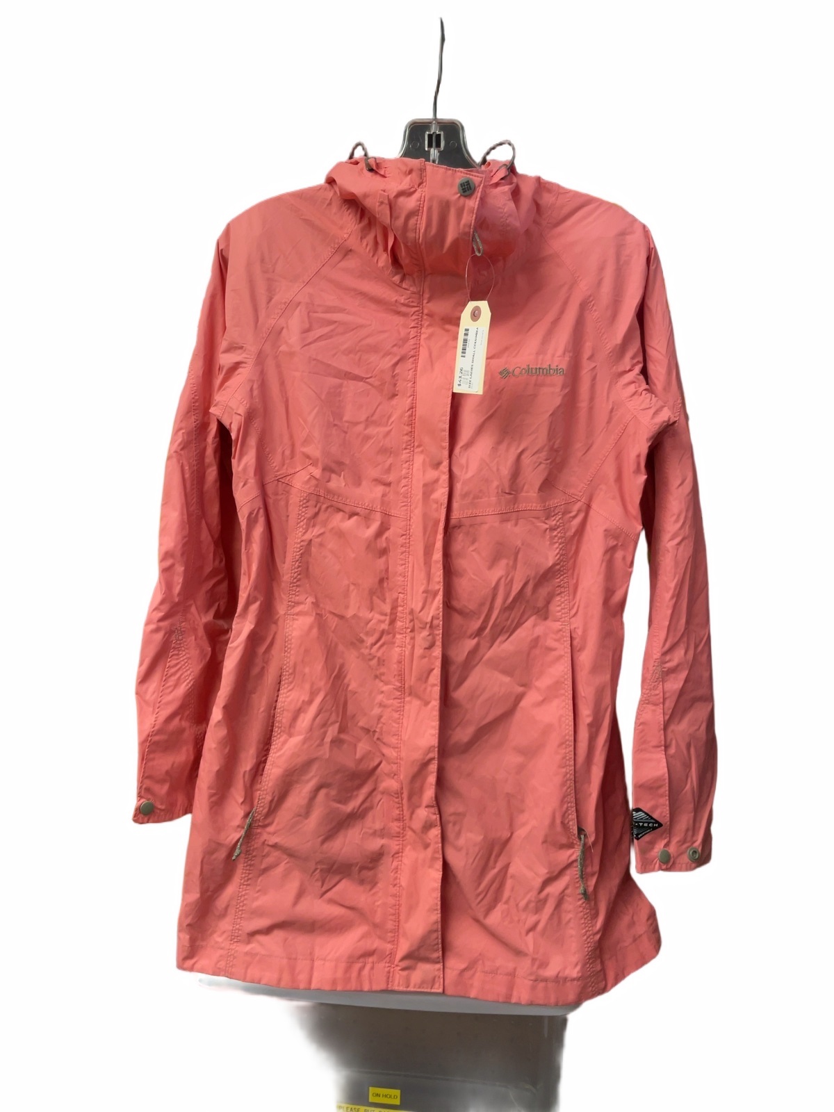 Columbia Omni-Tech Rain Jacket Size S Pink