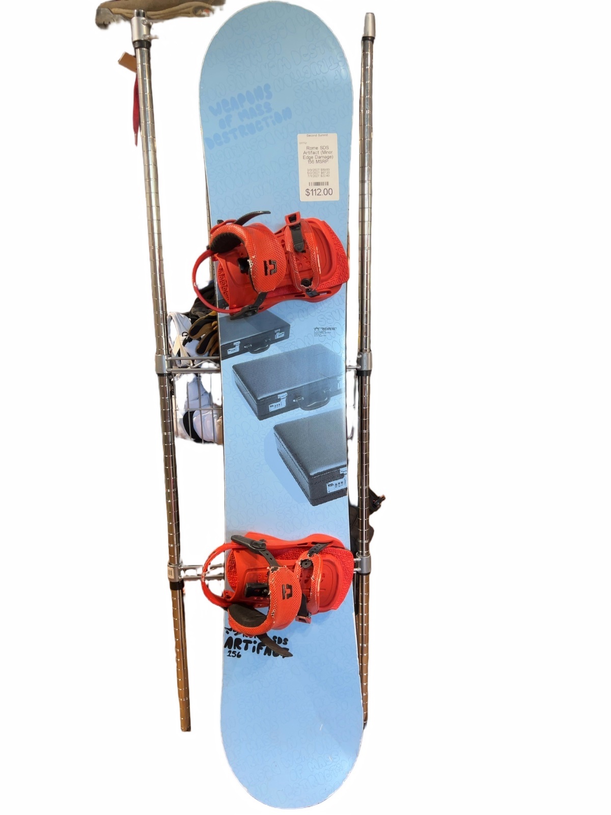 Rome SDS Artifact Snowboard With Bindings 156cm Good