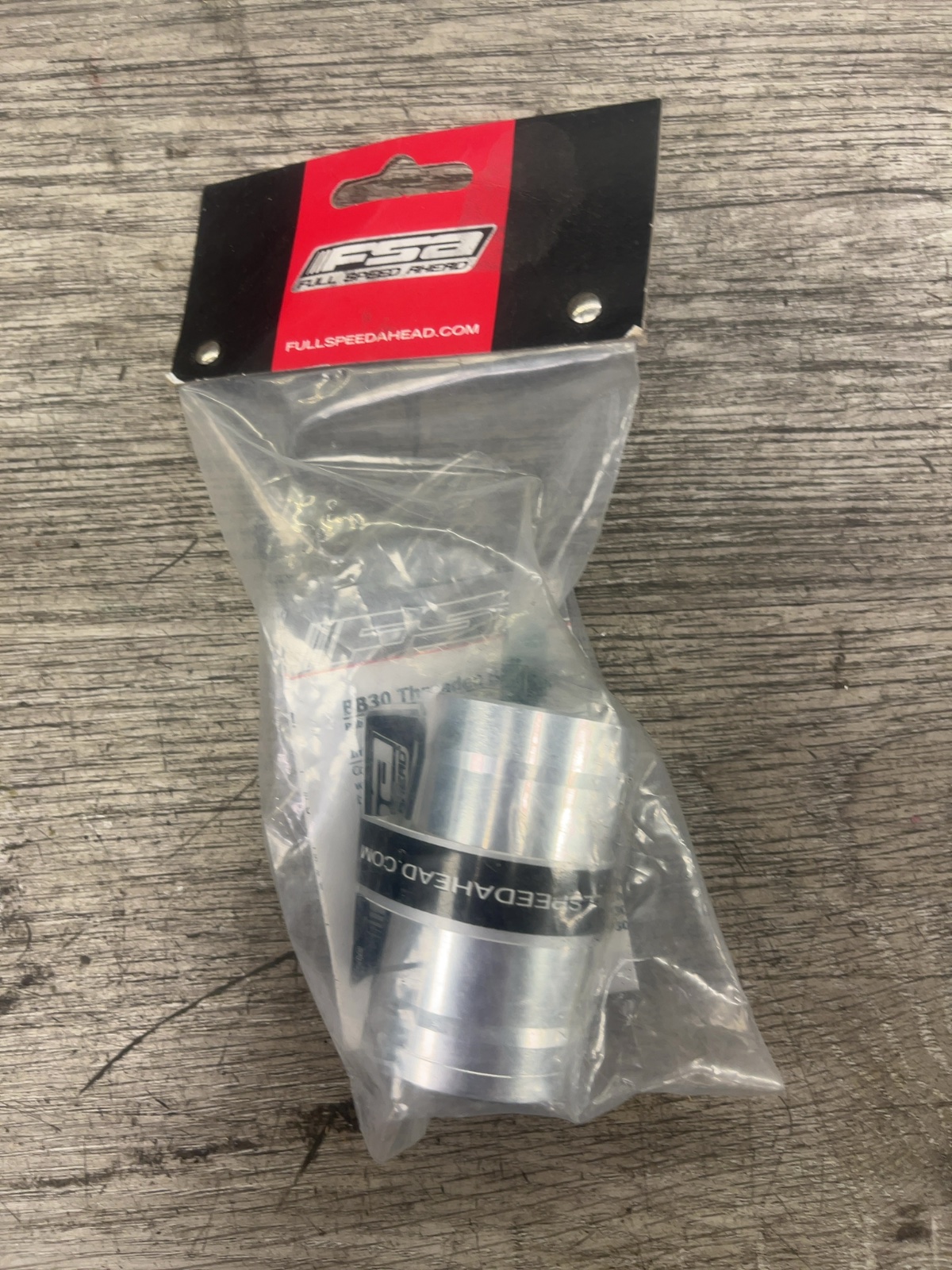 FSA BB30 Bottom Bracket Adapter Sleeve Silver New