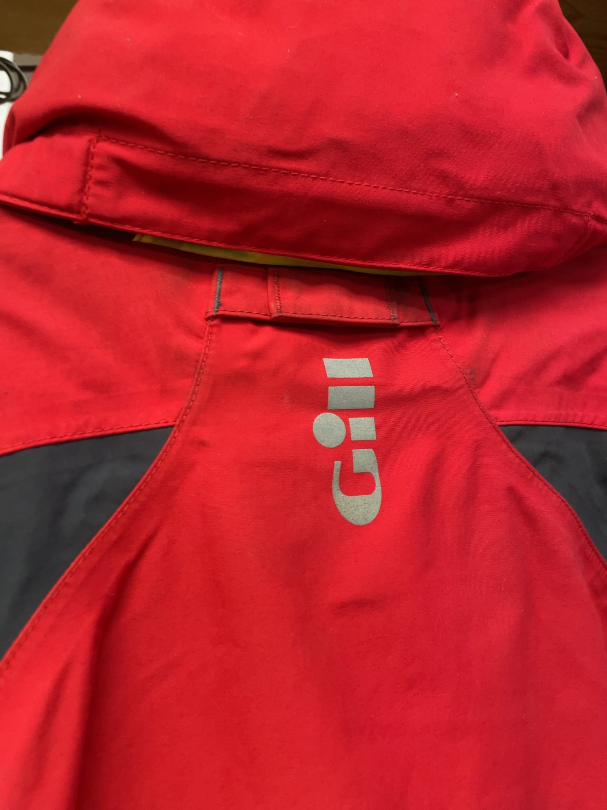 Gill Sailing Jacket Size XL Red and Charcoal