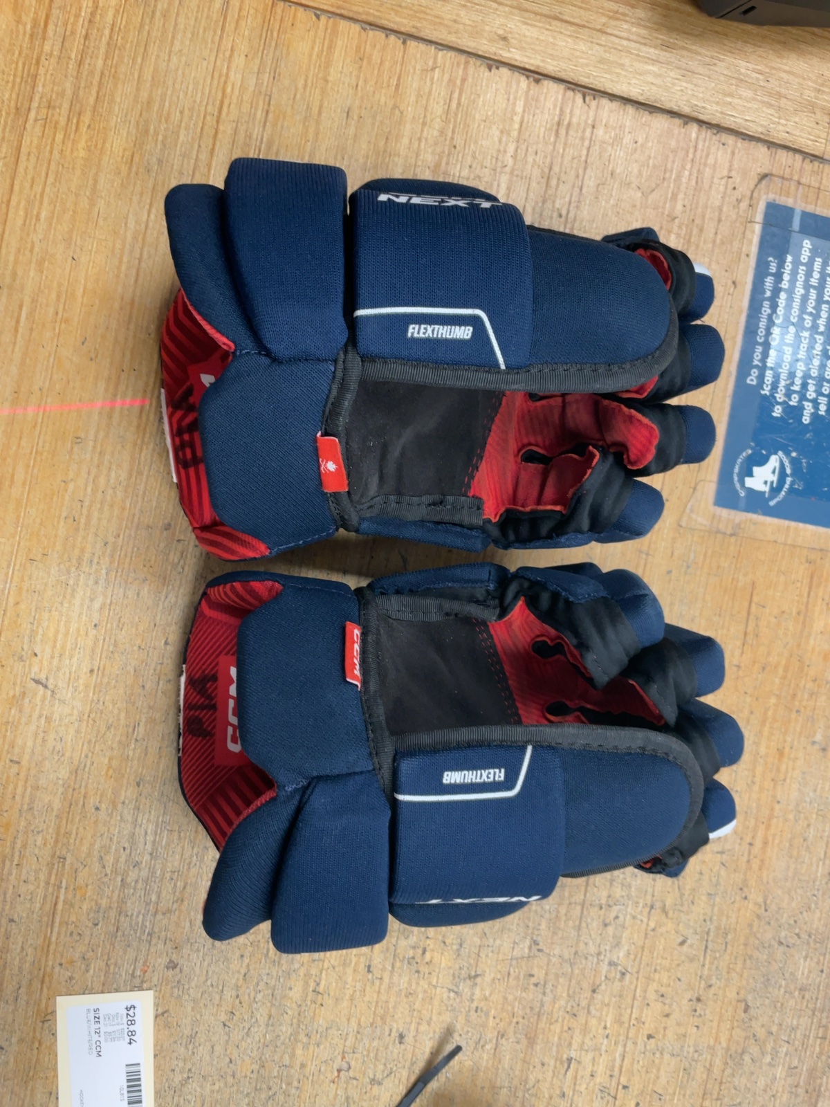 CCM NEXT 12" Hockey Gloves Navy/White/Red