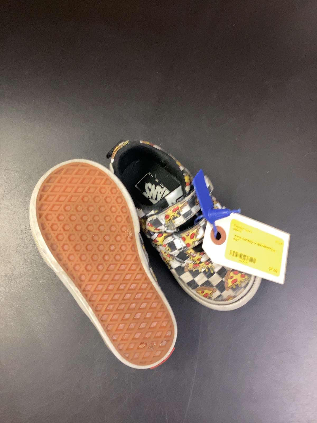 Vans Doheny V Pizza Checkerboard Toddler Shoes Size 6.0