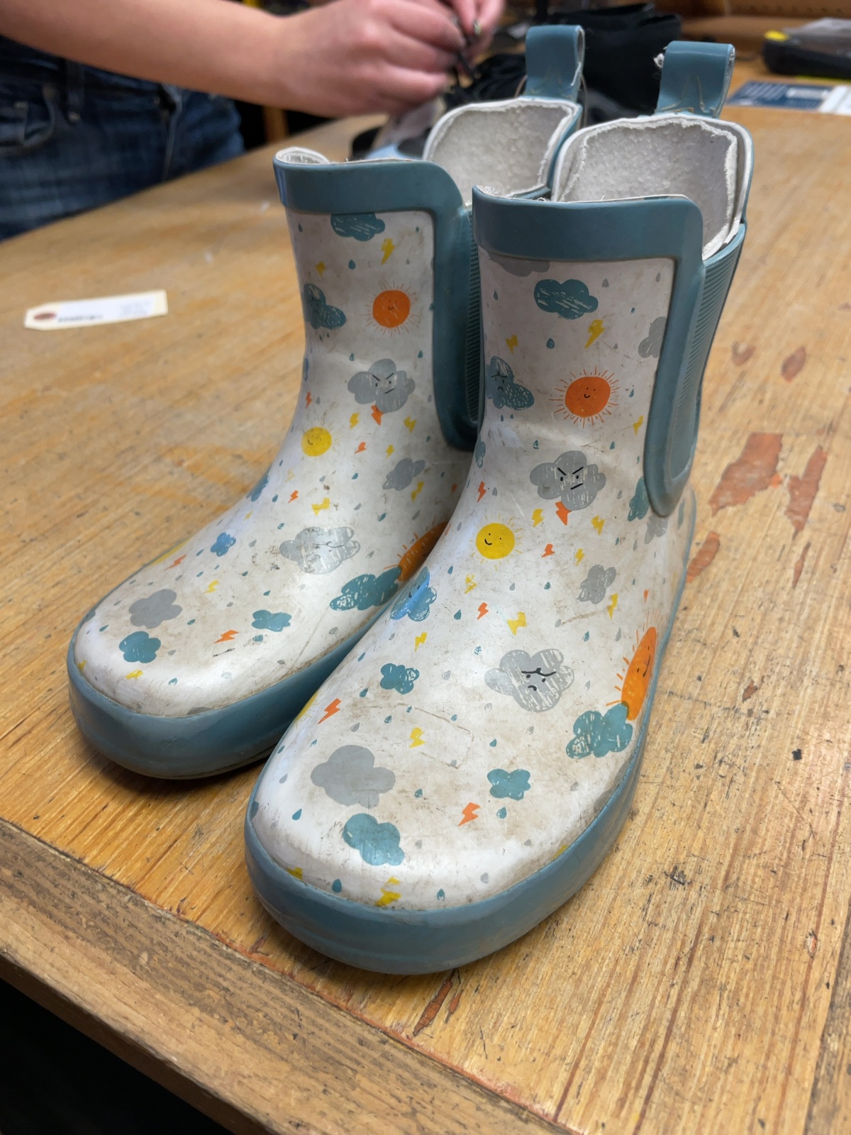 Weather Print Rain Boots Size 12C