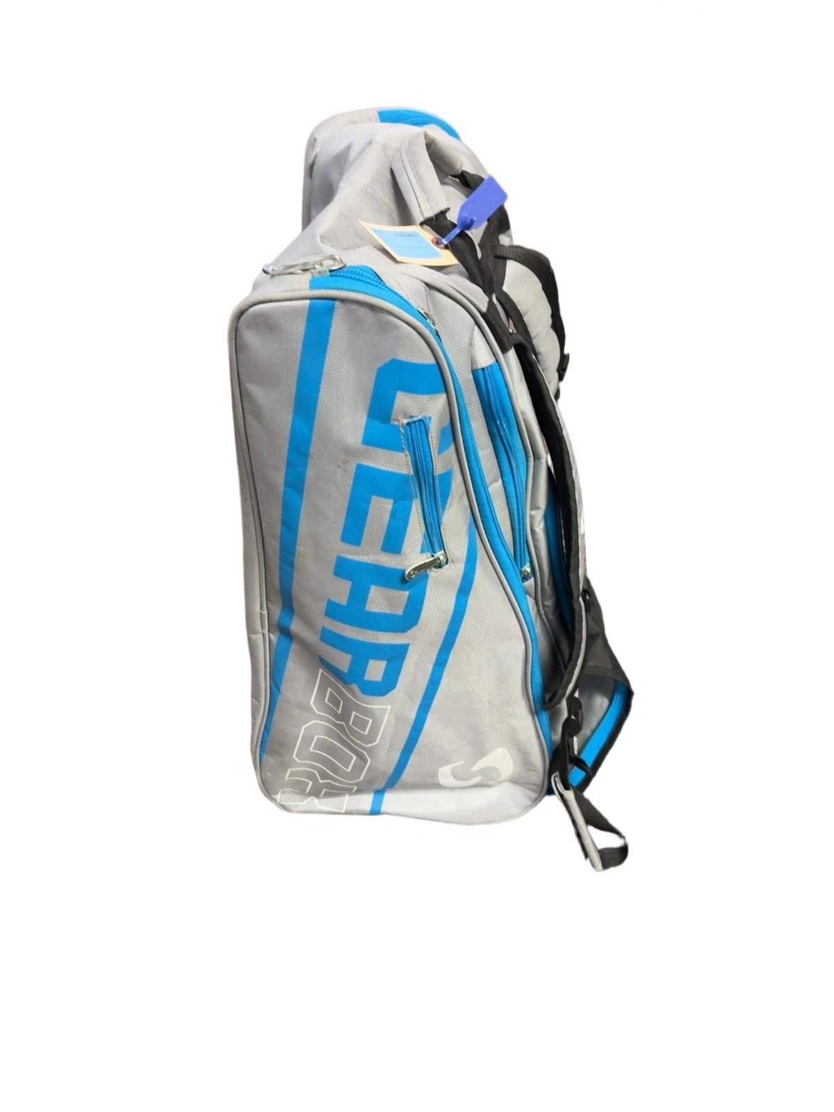 Gearbox Racquetball Tennis Bag Backpack Grey/Teal Good