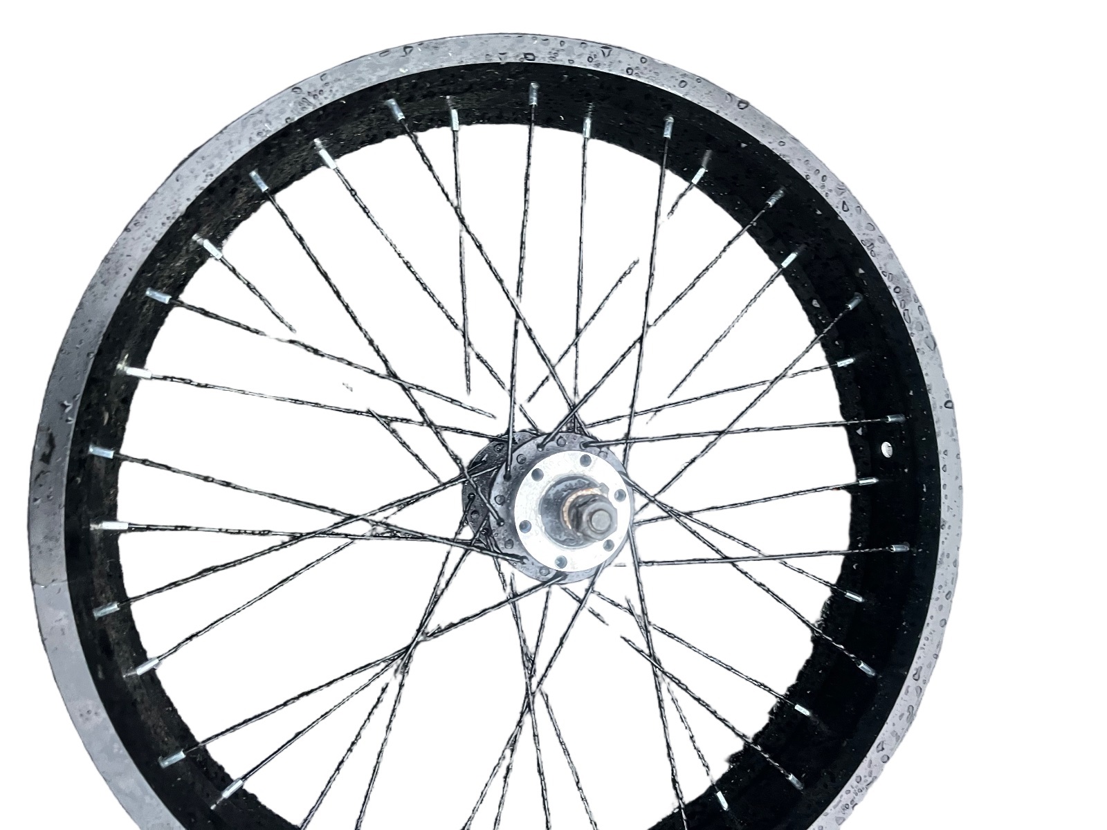 Wide Fat Tire / EBike Rim Wheel Nutted Axle Black Good