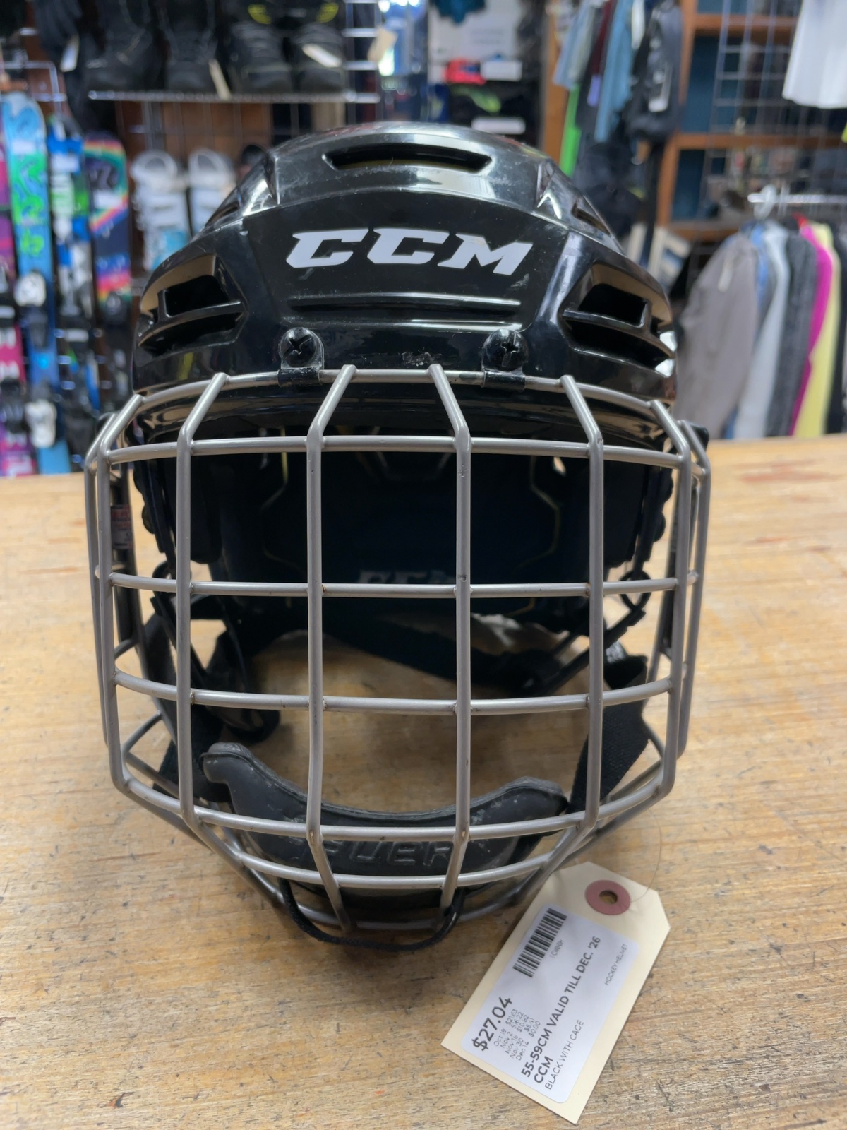 CCM Tacks 310 Size M Hockey Helmet with Bauer Cage