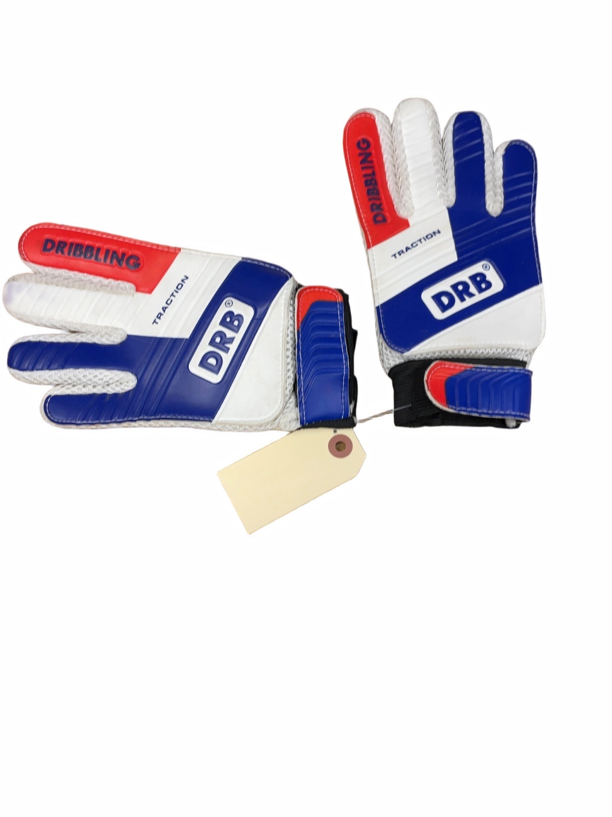 DRB Dribbling Traction Size 7 Goalkeeper Soccer Gloves - image 1