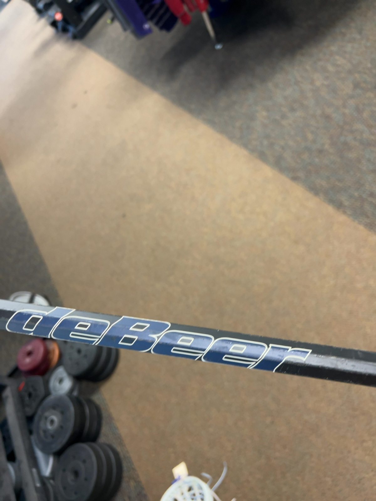 deBeer Women's Lacrosse Stick Complete 29" Blue/Black Good