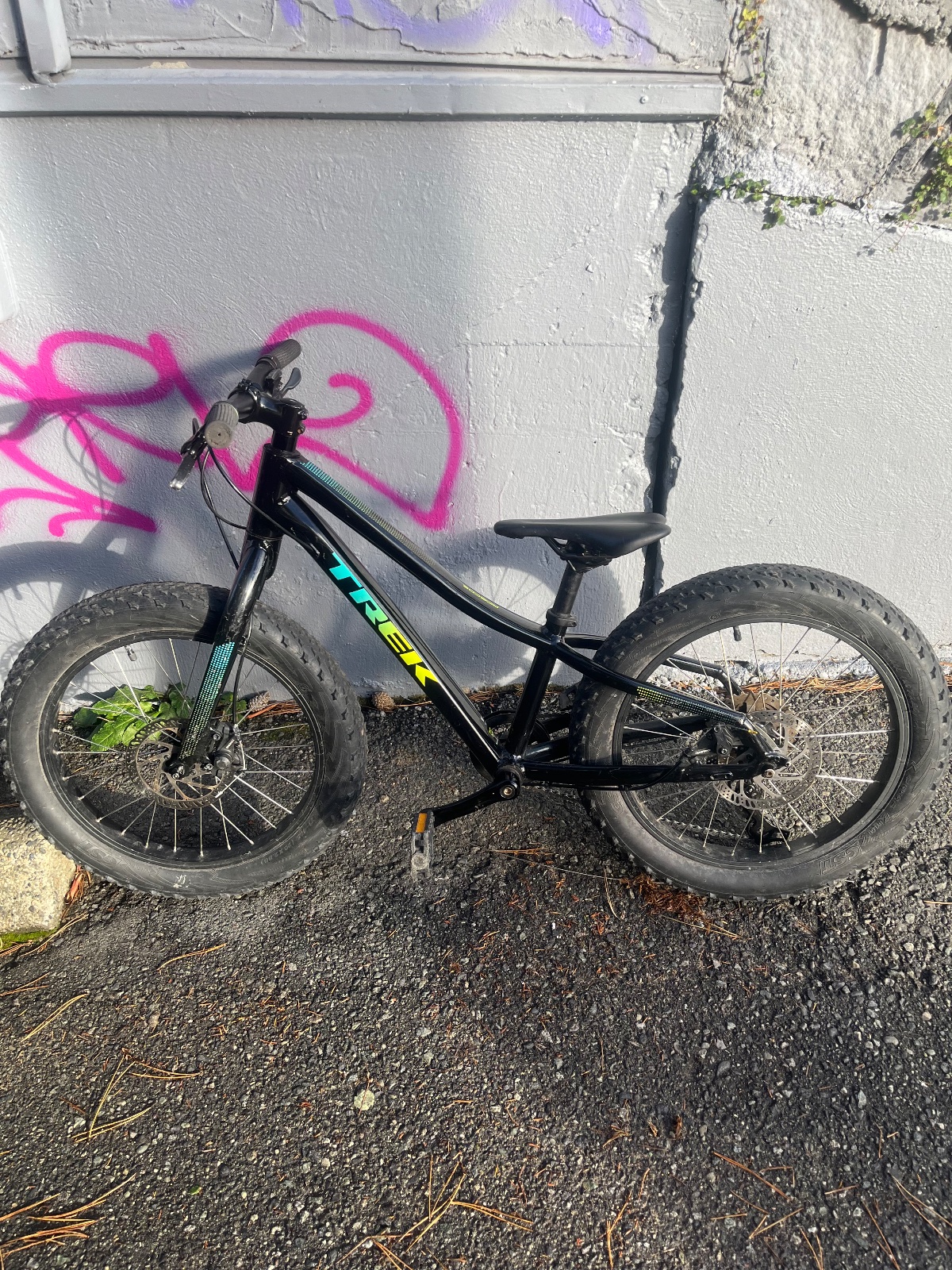 Trek Roscoe 20 Kids Fat Bike Rigid Mechanical Disc Black Good