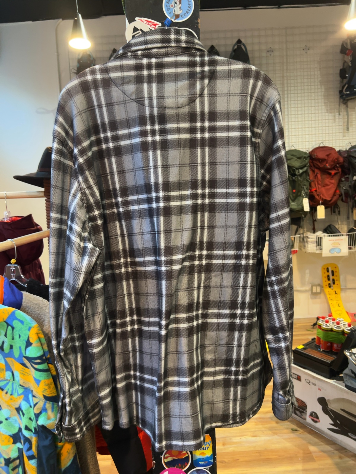 ODA One Day Away Plaid Flannel Long Sleeve Shirt - Good - XXL