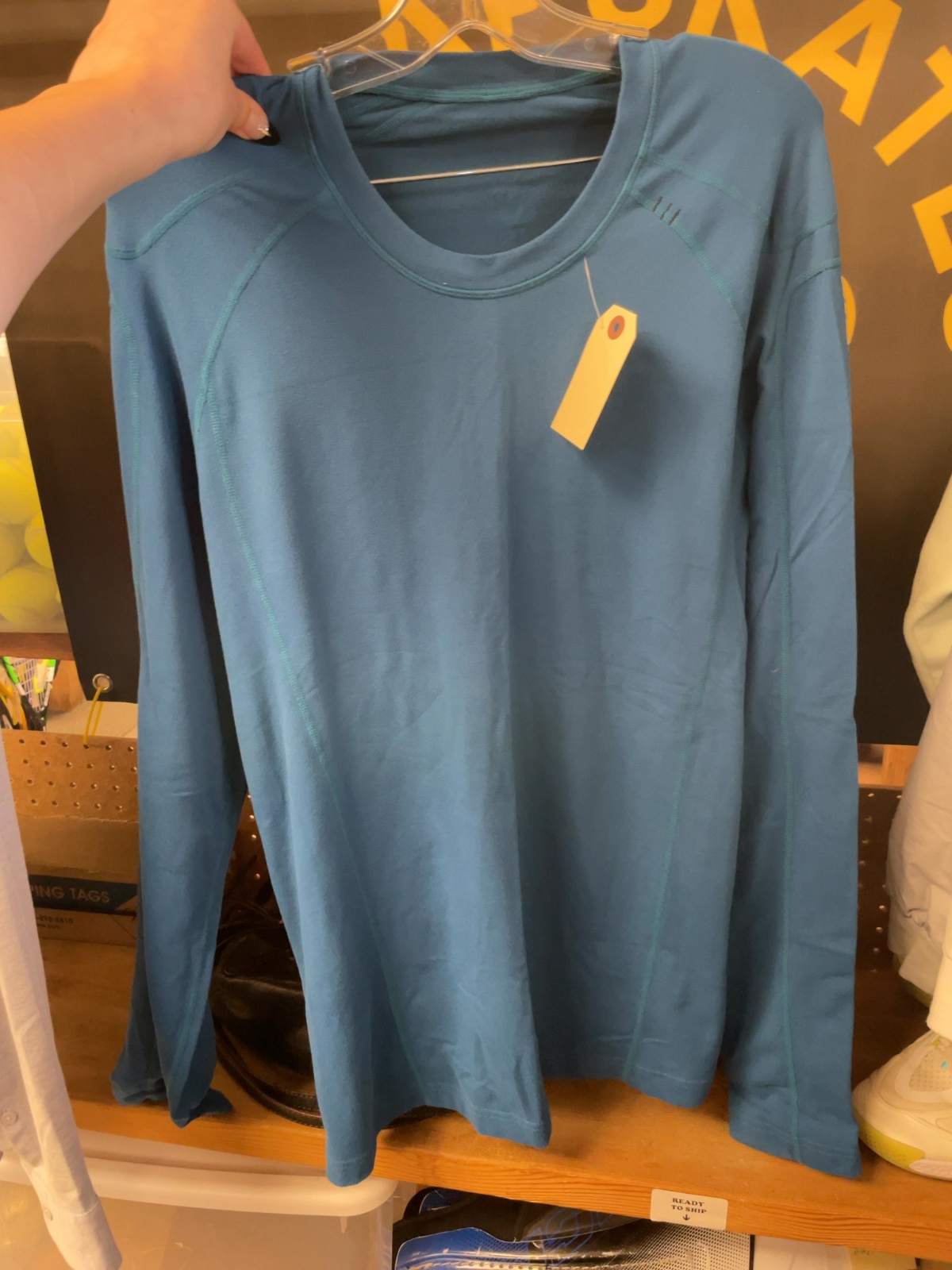 lululemon Long Sleeve Shirt Size M Teal - image 1