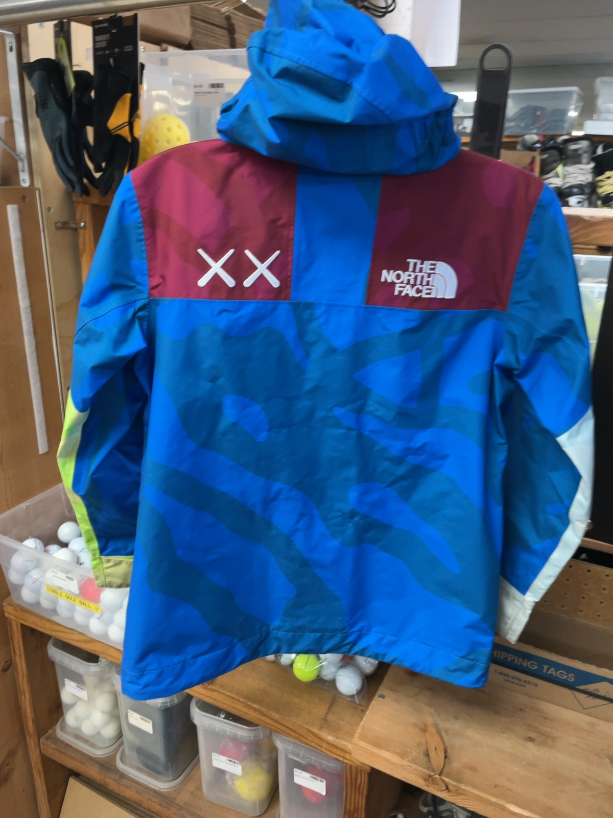 The North Face x KAWS Boy's Size L (14/16) DryVent Rain Jacket