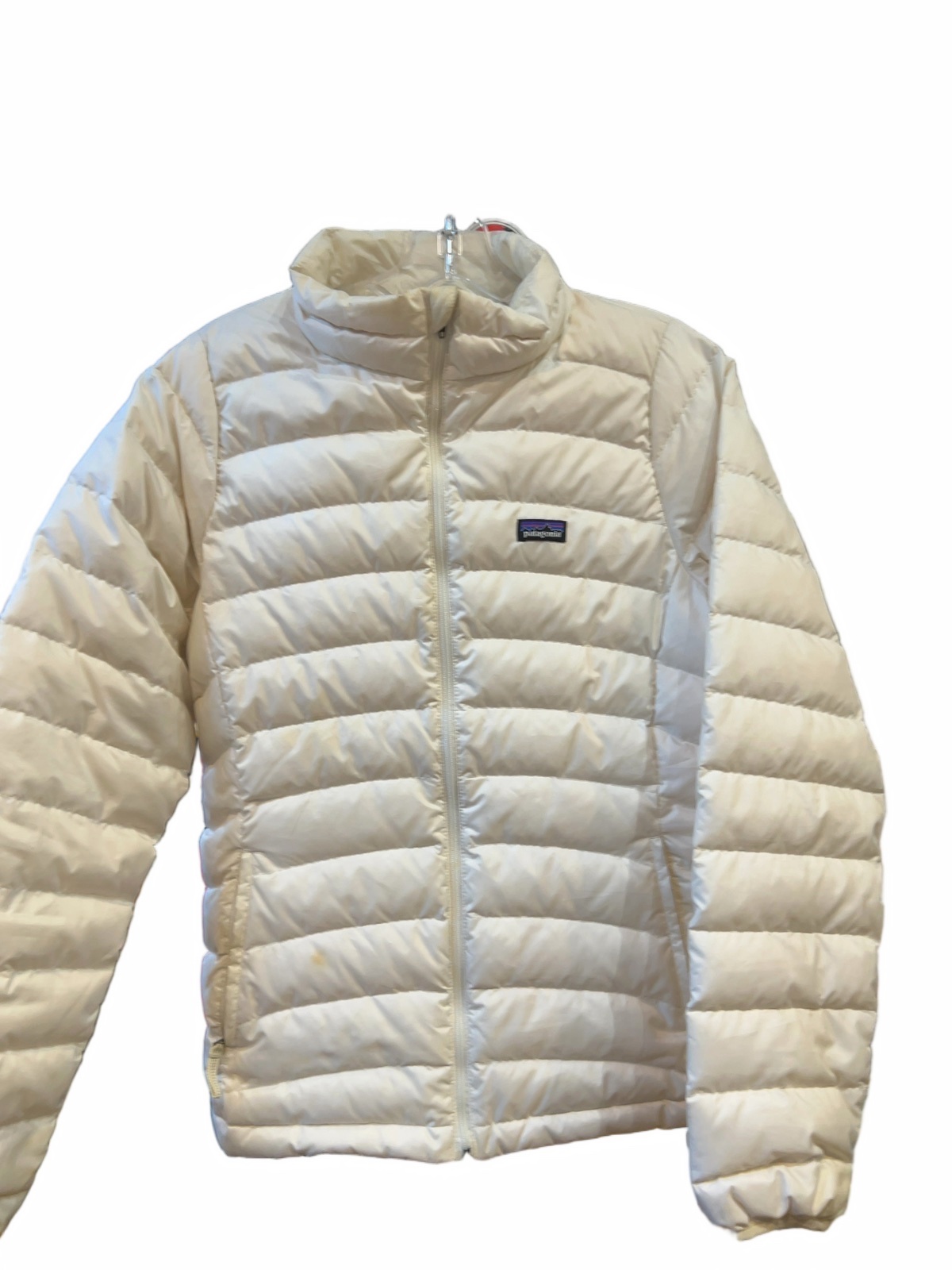 Patagonia Girls Down Sweater Jacket Off White Good XXL (16-18) - image 1