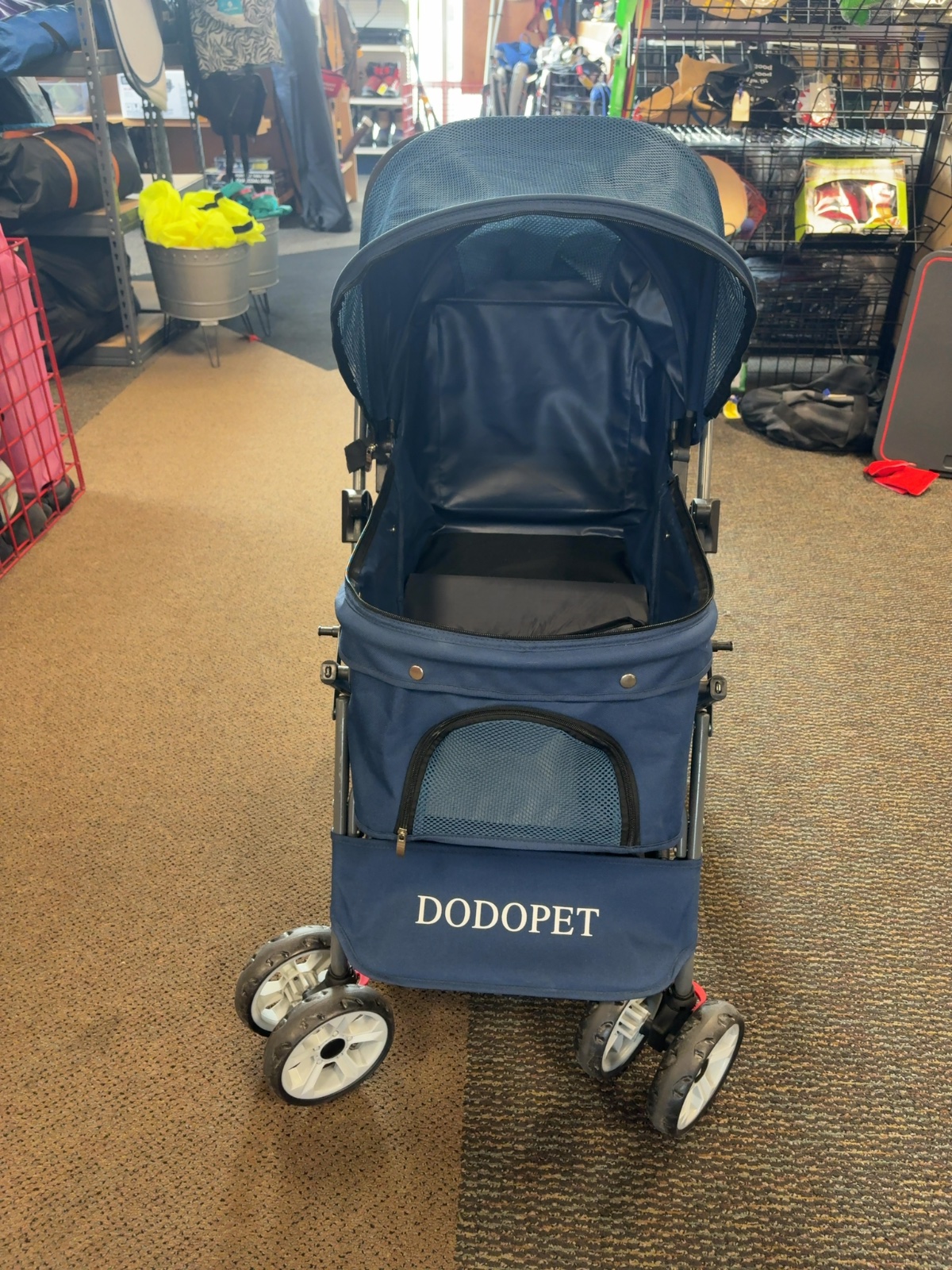 DodoPet Folding Pet Stroller Navy Good