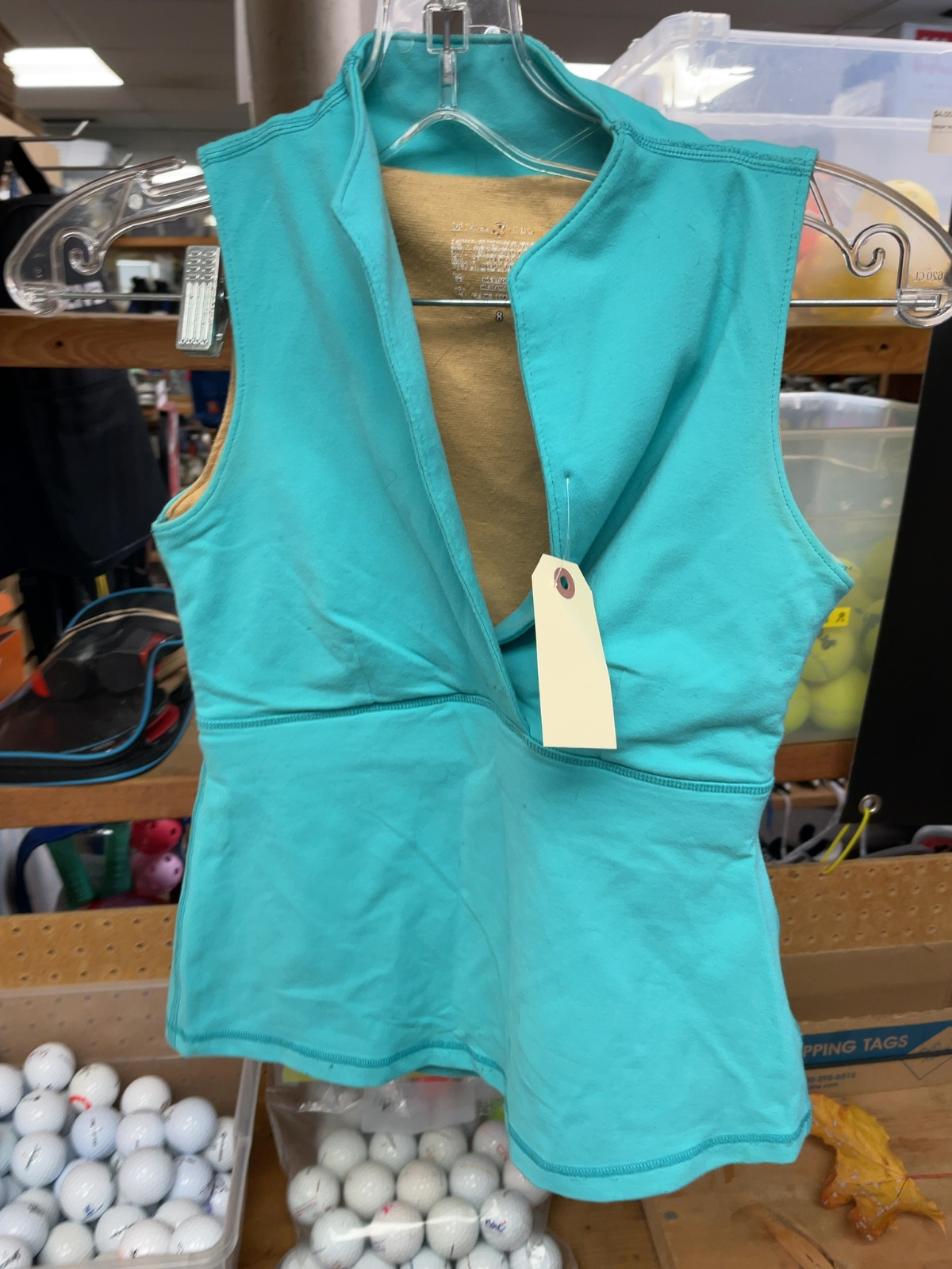 lululemon Size 8 Tank Top Cyan Blue