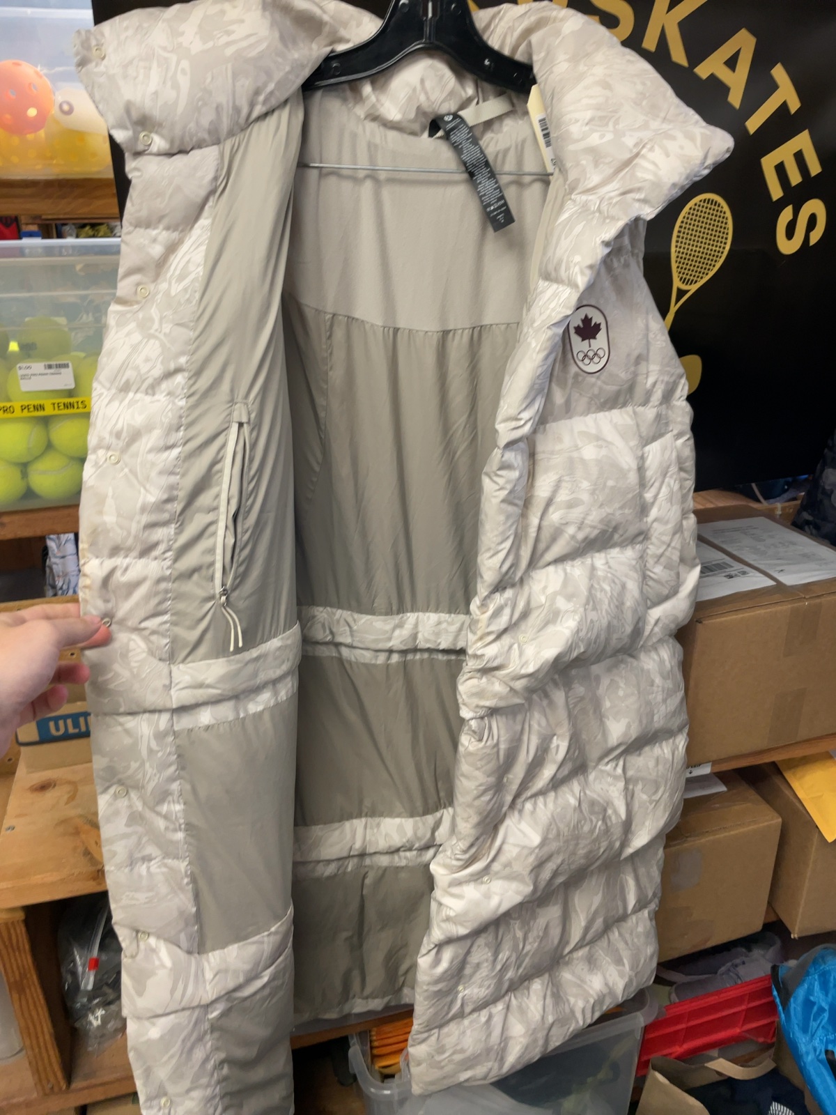 Lululemon Team Canada Long Puffer Vest Size 8