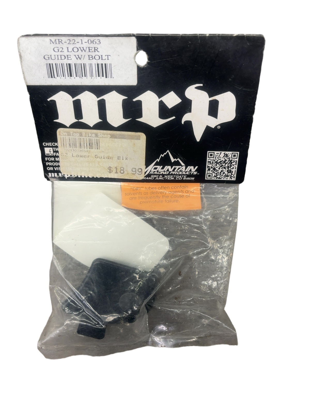 MRP G2 Lower Guide w/ Bolt Black New - image 1