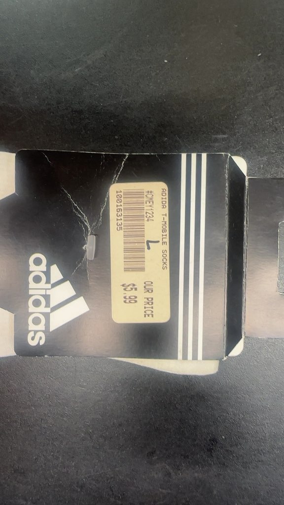 Adidas T-Mobile Socks White Pink New L