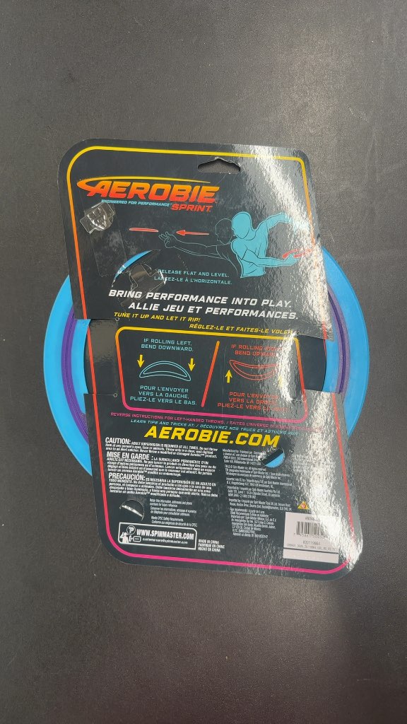 Aerobie Flying Ring Sprint Blue New 10"