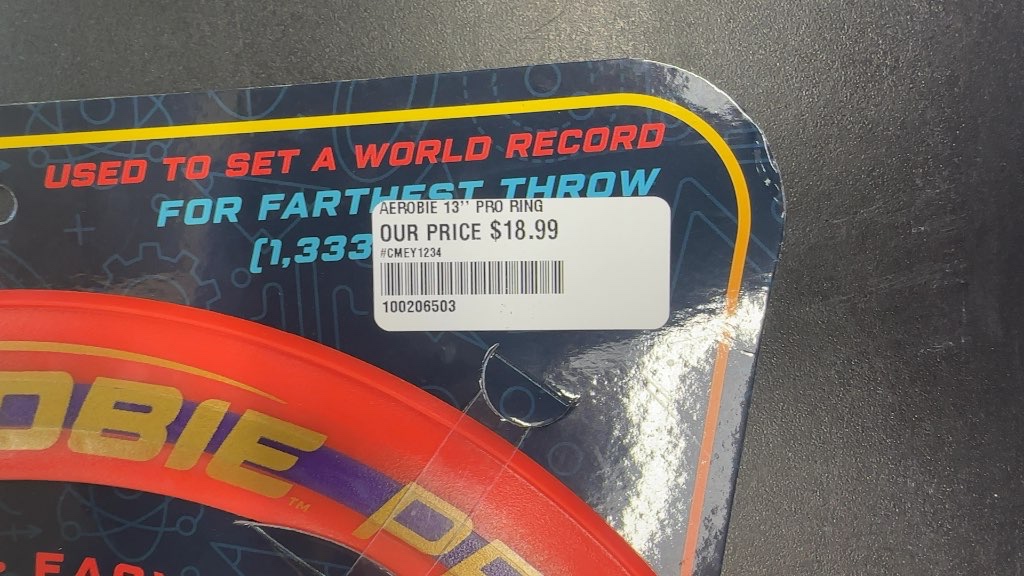 Aerobie Pro Flying Ring Engineered for Performance New 13"