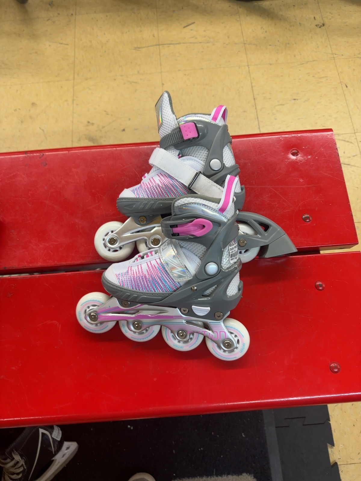 Aktion Girls' Inline Skates - White/Pink/Grey