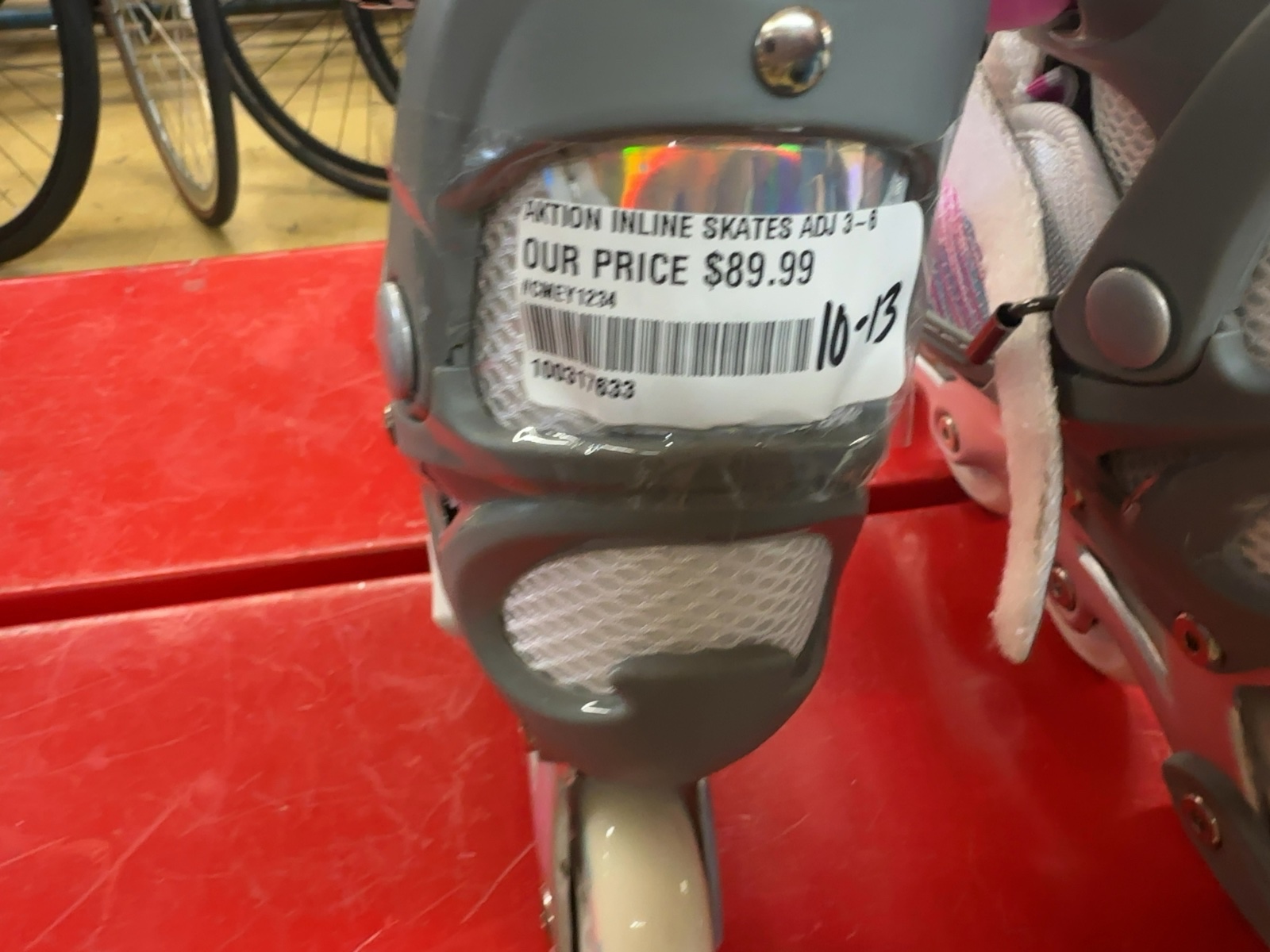 Aktion Girls' Inline Skates - White/Pink/Grey