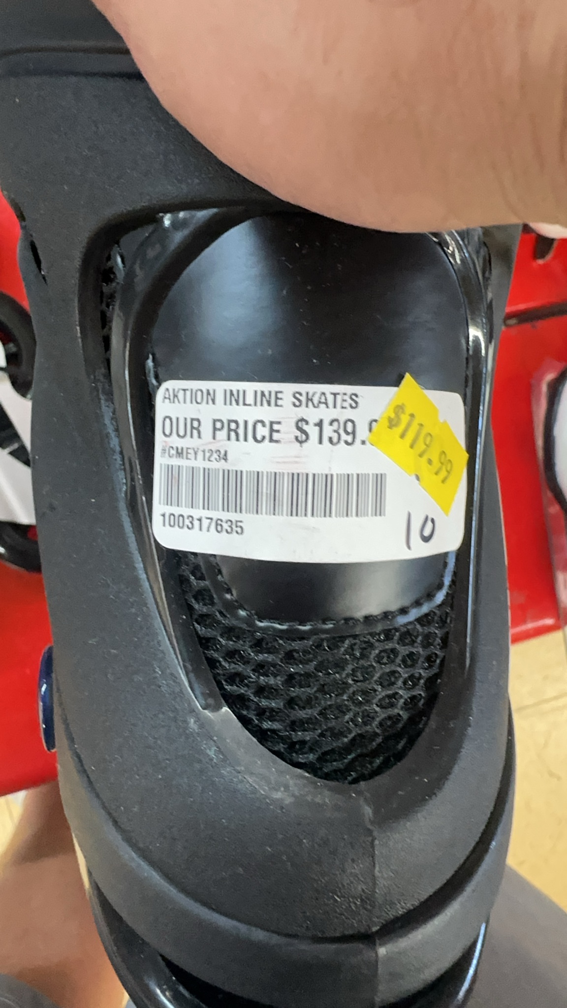 Aktion Speed Like Wind Inline Skates - Size 10