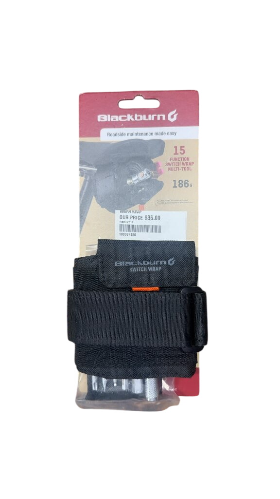 Blackburn Bike Multi-Tool Switch Wrap 15-Function New Black - image 1