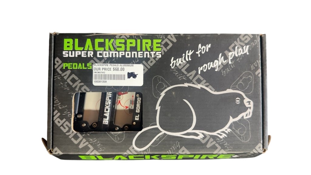 Blackspire El Gordo Aluminium Pedals Black New