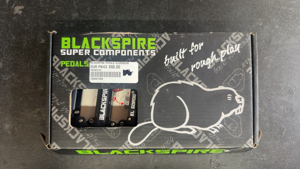 Blackspire El Gordo Aluminium Pedals Black New