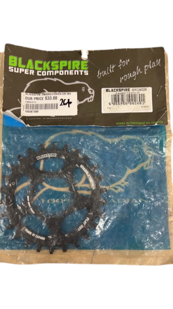 Blackspire Snaggletooth SRAM Direct Mount Chainring 26T Black New - image 1