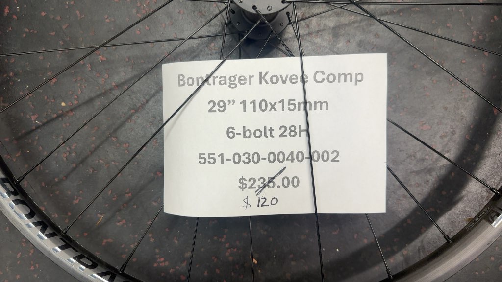 Bontrager Kovee Comp 29" 110x15mm 6-Bolt Front Wheel